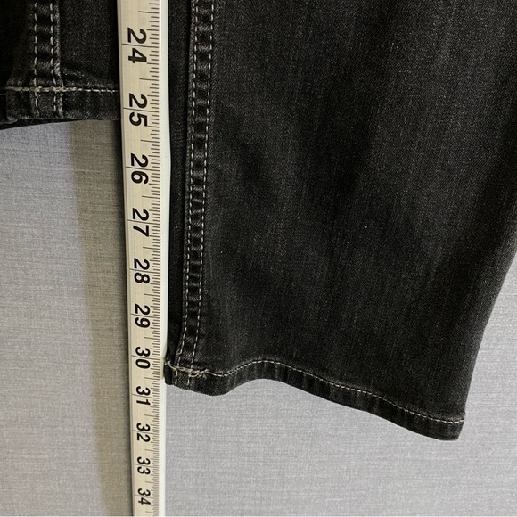 Denver Hayes Classic Jeans Mens 30W Black Denim Straight Leg Factory Fade - Picture 10 of 11